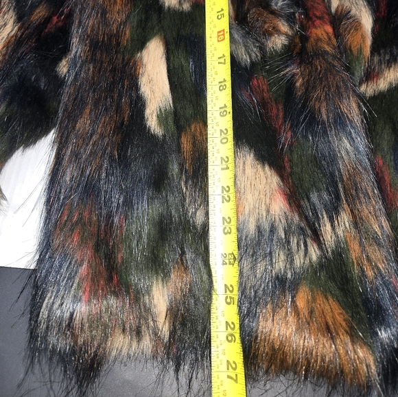 Wildflower Faux Fur Multicolor Jacket M - Picture 4 of 10